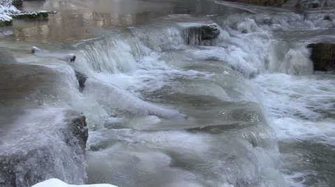 Frozen Creek Video stock 24333895