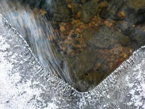 Frozen creek Foto stock