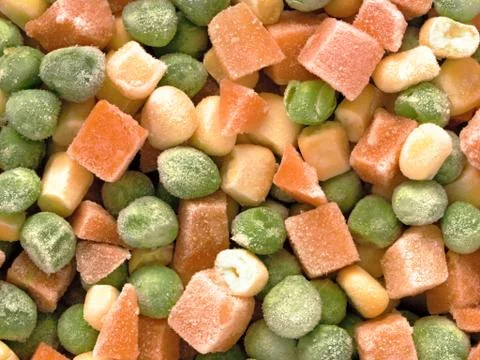 Frozen diced vegetables Stock Photos