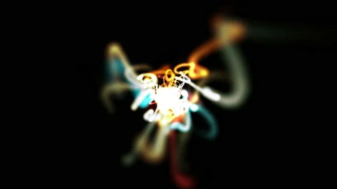Frozen double exposure lines.Long exposure, blurred motion. Stock Footage 105848530