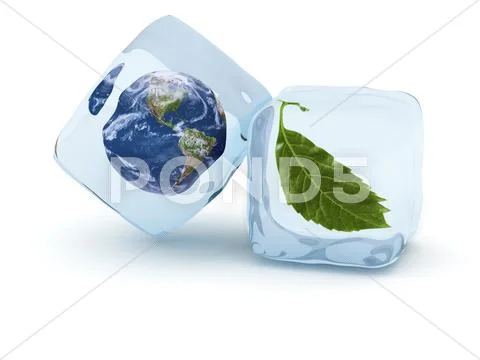 Frozen earth Stock Illustration