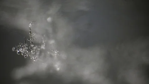 Frozen effect on the glass. 4К Stock Footage 116727698