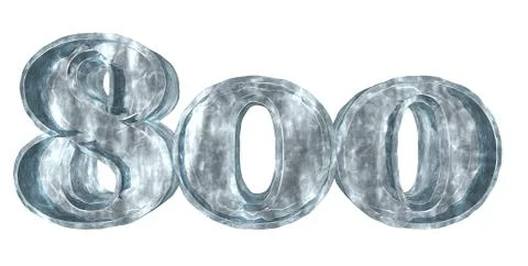 Frozen eight  hundred - 3d rendering Stock-Illustration