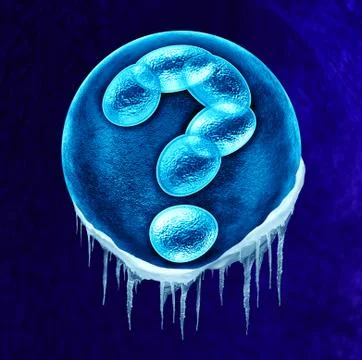 Frozen Embryo Concept Stock Illustration