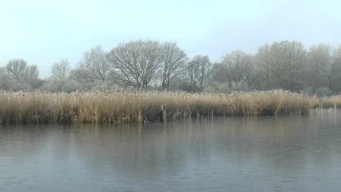 Frozen English Lake Stock Footage 102278461