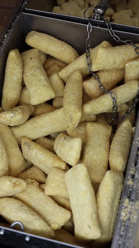 Frozen fast food in store vertical video Stock Footage 285328893