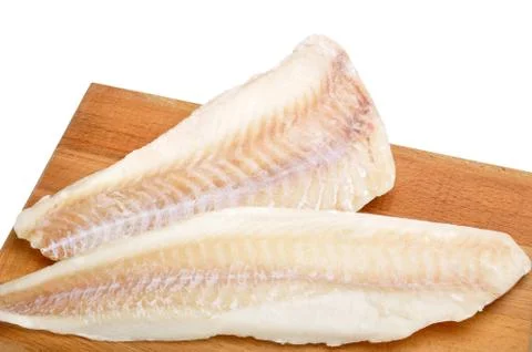 Frozen fish fillets Stock Photos