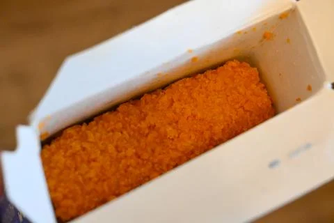 Frozen fish stick in box Photos
