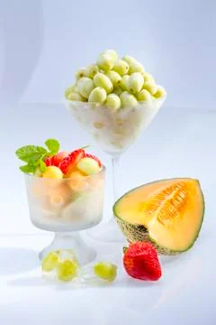 Frozen fruit salad Stock Photos