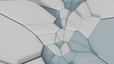 Frozen Geometric Ice Surface Design Stock Illustration