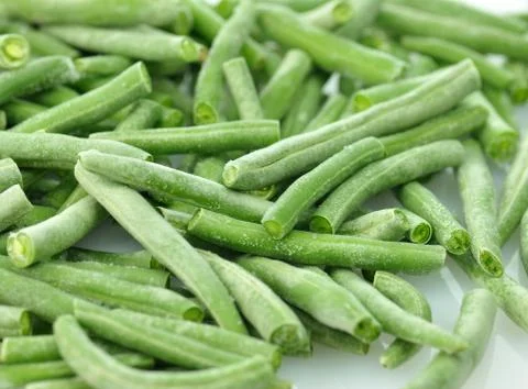 Frozen green beans Stock Photos