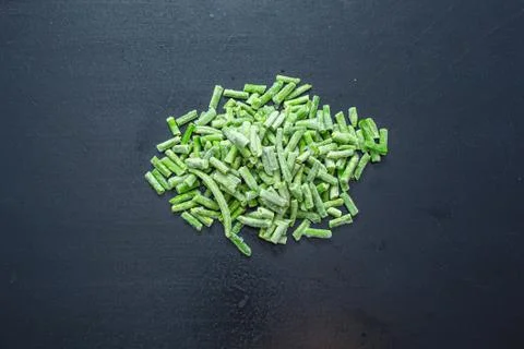 Frozen green beans Stock Photos