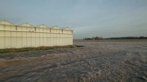 Frozen ground, greenhouse Stock Footage 295320791