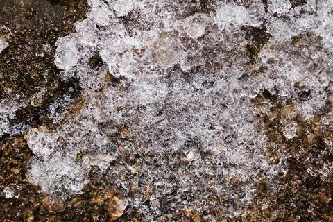 Frozen ground texture background. Foto stock