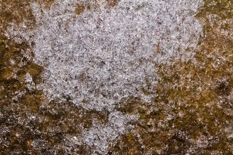 Frozen ground texture background. Stock Photos
