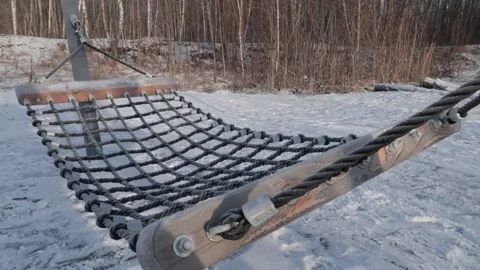Frozen hammock Stock Footage 232378095