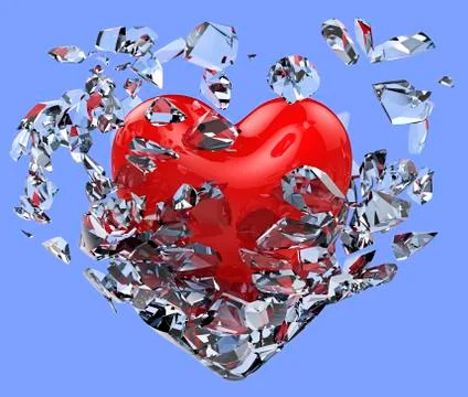 Frozen heart Stock Illustration