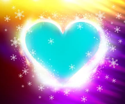 Frozen heart Ilustración de archivo