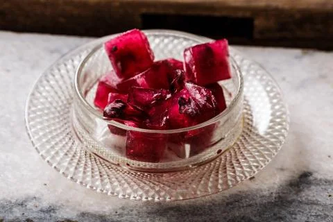 Frozen hibiscus tea Stock Photos