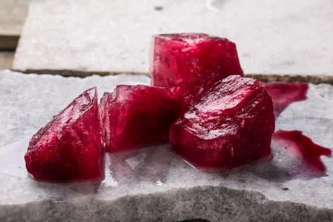Frozen hibiscus tea 스톡 사진