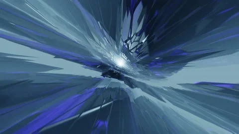 Frozen ice alien planet abstract loop, deep space journey to another world. Stock Footage 137778046