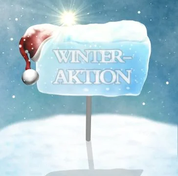 Frozen ice board winter design Stock Illustration