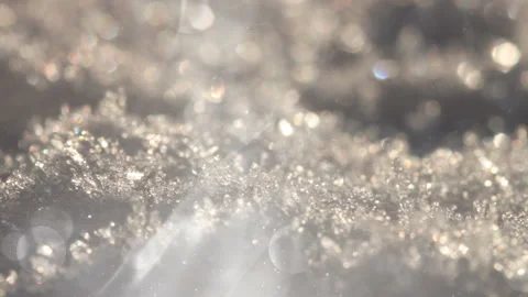 Frozen Ice Crystals Background Loop Stock Footage 141136430