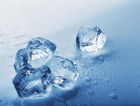 Frozen ice cubes Stock Photos