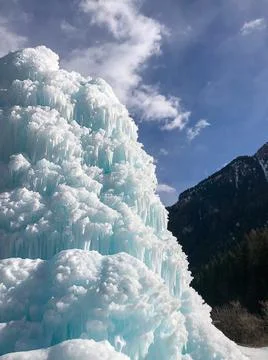Frozen ice formation Stock Photos