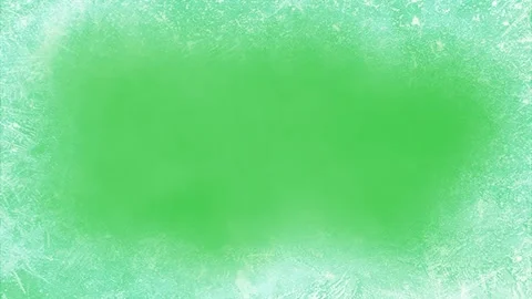 Frozen Ice Frost Frame Horizontal Green Screen Video Overlay Stock Footage 344674563