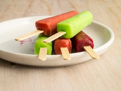 Frozen ice pops Stock Photos