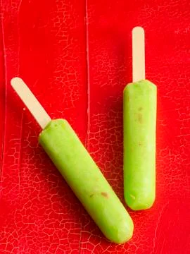 Frozen ice pops Stock Photos