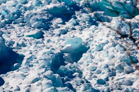 Frozen Ice Rocks Close Up Foto stock