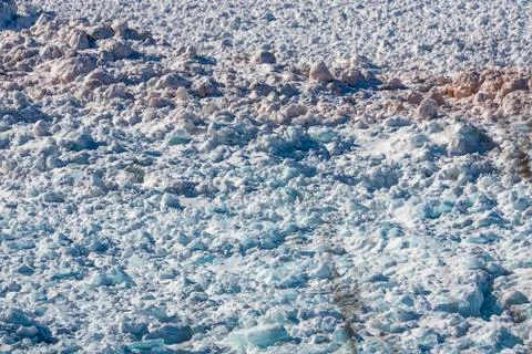 Frozen Ice Rocks Foto stock