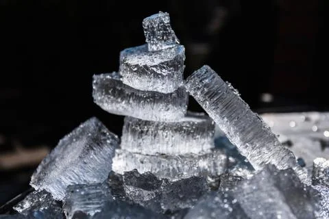 Frozen ice texture Stock Photos