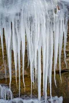 Frozen Icicles Stock Photos