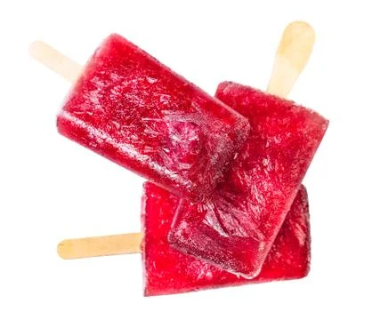 Frozen juice close-up Stock Photos