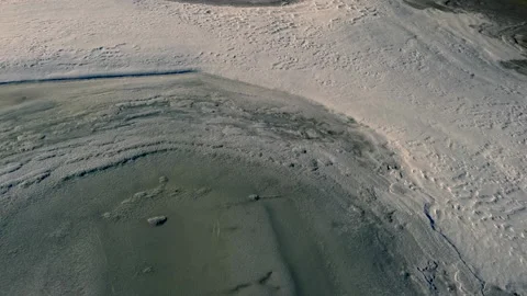 FROZEN LAKE ABSTACT Stock Footage 198424924