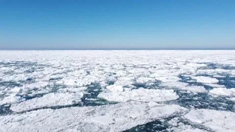 Frozen Lake Flyover Stock Footage 167616716