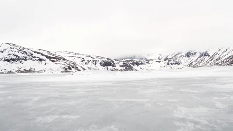 Frozen Lake Stock Footage 88636577