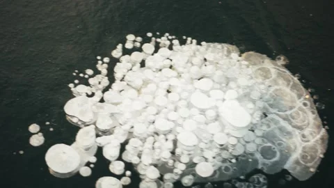 Frozen lake Stock Footage 145708520