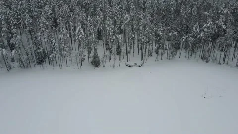 Frozen lake Stock Footage 219269485