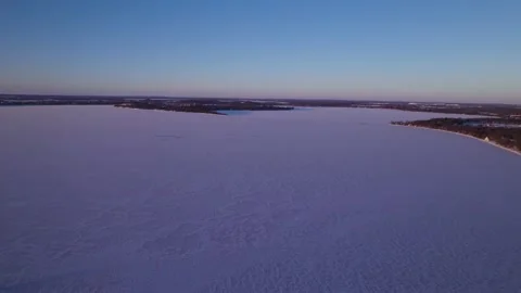 Frozen Lake Stock Footage 221722649