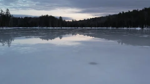 Frozen lake Stock-Footage 241257933