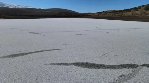 Frozen lake ice Stock Footage 239264852