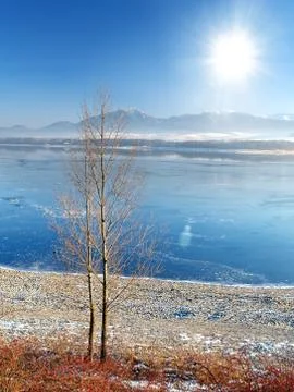 Frozen Lake Stock Photos