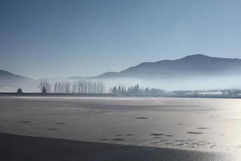 Frozen lake Stock Photos