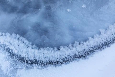 Frozen lake Stock Photos