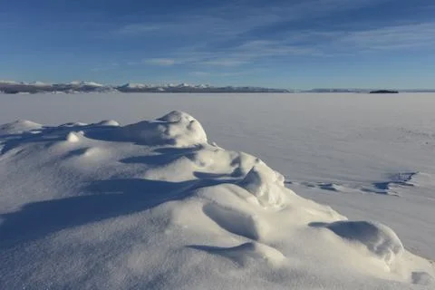Frozen lake Stock Photos