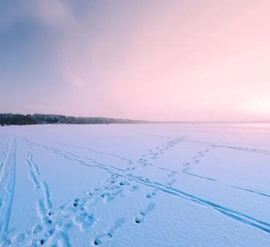 On The FRozen Lake Stock Photos